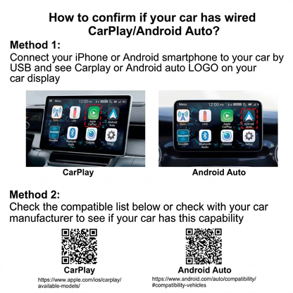 MiniPlay™ - 2 in 1 Wireless CarPlay & Android Auto