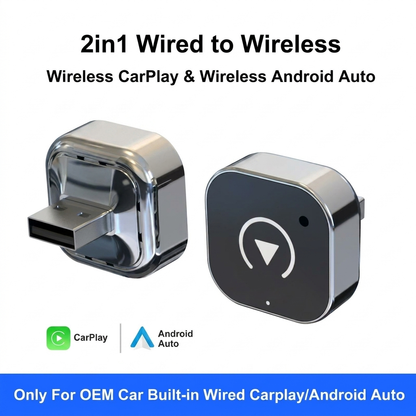 MiniPlay™ - 2 in 1 Wireless CarPlay & Android Auto